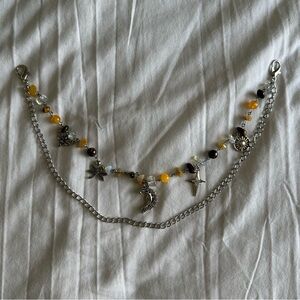 Crystal Chain Bag Charm Keychain